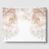 パーソナライズされたブライダル茶パーティーフローラ ゲストブック (裏面)