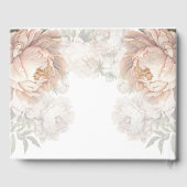 パーソナライズされたブライダル ティーパーティーの花 ゲストブック (裏面)