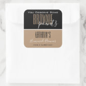 「パーソナライズされたブラウニーポイント」食品ラベル スクエアシール (バッグ)