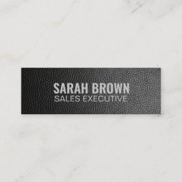 「パーソナライズされたブラックレザー」インスタグラム スキニー名刺