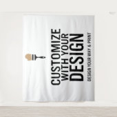 パーソナライズされたブランクカスタマイズ104x88"企業 タペストリー (正面)