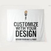 パーソナライズされたブランクカスタマイズ104x88"会社 タペストリー (正面(横))