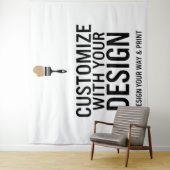 パーソナライズされたブランクカスタマイズ104x88"会社 タペストリー (インサイチュ)