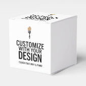 パーソナライズされたブランクカンパニーブランドのカスタム フェイバーボックス (正面サイド)