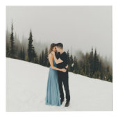 パーソナライズされたブルゴーニュ異国花ストライプの フォトキューブ (右)