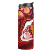 パーソナライズされたブルゴーニュ白デジタル流体芸術 タンブラー (回転左)