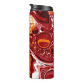 パーソナライズされたブルゴーニュ白デジタル流体芸術 タンブラー (回転右)