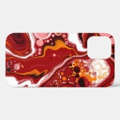 パーソナライズされたブルゴーニュ白デジタル流体芸術 Case-Mate iPhoneケース (裏面 (横))