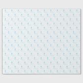 パーソナライズされたブルーボーイファースト聖餐式クロス ラッピングペーパー (フラット)