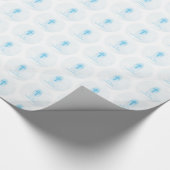 パーソナライズされたブルーボーイファースト聖餐式クロス ラッピングペーパー (角)