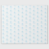 パーソナライズされたブルーボーイファースト聖餐式クロス ラッピングペーパー (フラット)