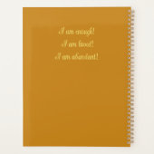 パーソナライズされたプランナービー飼育員ギフト蜂蜜の恋人 プランナー手帳 (裏面)