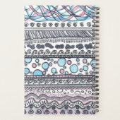 パーソナライズされたプランナー名前をカスタムするブループランナー プランナー手帳 (裏面)