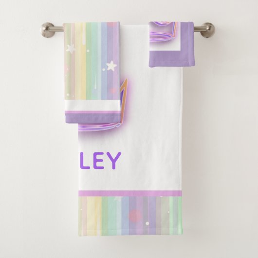 パーソナライズされたプリンセスかわいらしタオルセット バスタオルセット (インサイチュ)