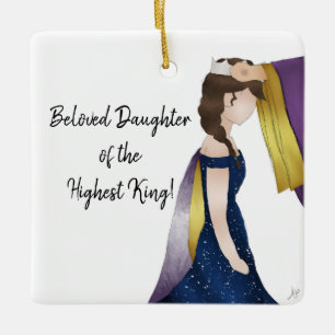 パーソナライズされたプリンセスオーナメント セラミックオーナメント