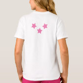 パーソナライズされたプリンセスカエルとスター Tシャツ (裏面)