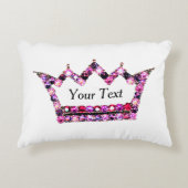 "パーソナライズされたプリンセスティアラ"アクセント枕 アクセントクッション (正面)