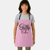 パーソナライズされたプリンセス名ピンクガールズエプロン エプロン (インサイチュ)