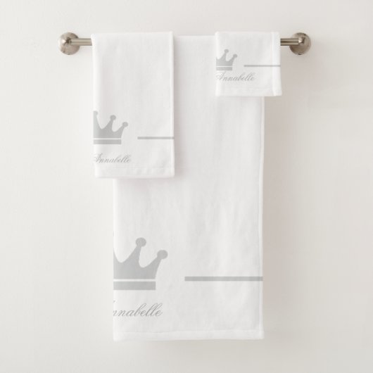 パーソナライズされたプリンセス バスタオルセット (インサイチュ)