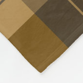 パーソナライズされたプレイドファミリ名 フリースブランケット (角)