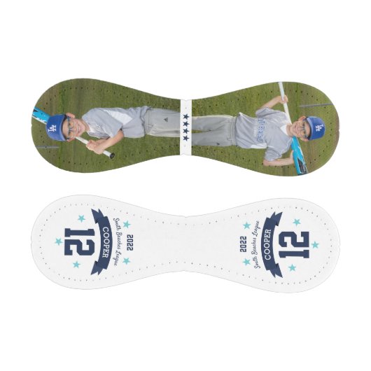 パーソナライズされたプレイヤーの写真と番号 野球ボール (パネル)