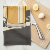 パーソナライズされたプレミアムコールドビールマグパブバー キッチンタオル (四つ折り)