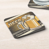 パーソナライズされたプレミアムコールドビールマグパブバー コースター (左側)