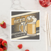 パーソナライズされたプレミアムコールドビールマグパブバー スタンダードランチョンナプキン (インサイチュ)