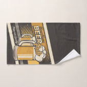 パーソナライズされたプレミアムコールドビールマグパブバー バスタオルセット (ハンドタオル)