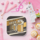 パーソナライズされたプレミアムコールドビールマグパブバー ペーパープレート (パーティー)