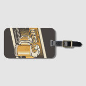 パーソナライズされたプレミアムコールドビールマグパブバー ラゲッジタグ (正面横)