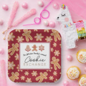 パーソナライズされたプレートクリスマスCookie交換 ペーパープレート (パーティー)