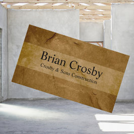 パーソナライズされたプロフェッショナルブラウン名 名刺