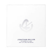 パーソナライズされたプロフェッショナルブランドの法律文房具 ノートパッド (正面)