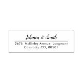 パーソナライズされたプロフェッショナル差出人住所 セルフインキングスタンプ (デザイン)