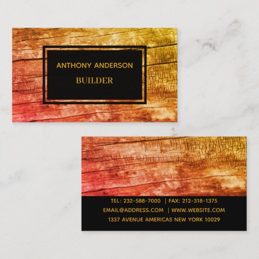 パーソナライズされたプロフェッショナル建築 名刺 (正面/裏面)