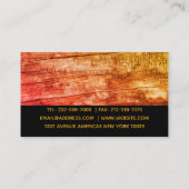 パーソナライズされたプロフェッショナル建築 名刺 (裏面)