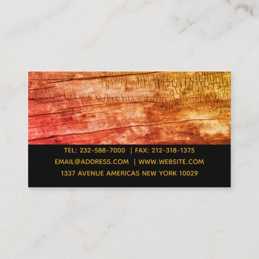 パーソナライズされたプロフェッショナル建築 名刺 (裏面)