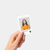 パーソナライズされたプロフェッショナル社員のロゴと写真 バッジ (Handheld)