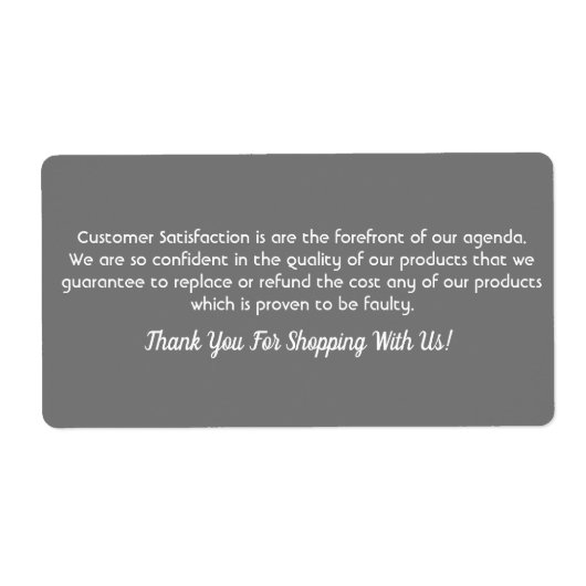 パーソナライズされたプロフェッショナル製品のビジネスラベル ラベル (正面)