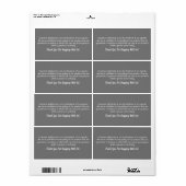 パーソナライズされたプロフェッショナル製品のビジネスラベル ラベル (フルシート)