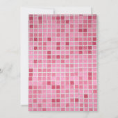 パーソナライズされたプールパーティーの誕生日招待状 招待状 (裏面)