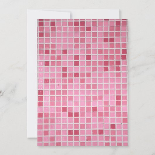 パーソナライズされたプールパーティーの誕生日招待状 招待状 (裏面)