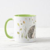 パーソナライズされたヘッジホッグ二音マグ マグカップ (左)