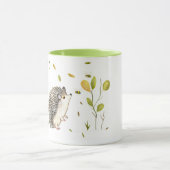 パーソナライズされたヘッジホッグ二音マグ マグカップ (中央)