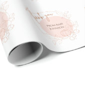 パーソナライズされたベビーありがとう ラッピングペーパー (ロールコーナー)