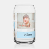 パーソナライズされたベビーとパパ ガラス缶 (左)