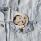 パーソナライズされたベビーの写真ボタン 缶バッジ (インサイチュ)