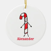 パーソナライズされたベビーの初めてのクリスマス装飾 セラミックオーナメント (正面)