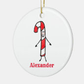 パーソナライズされたベビーの初めてのクリスマス装飾 セラミックオーナメント (左)